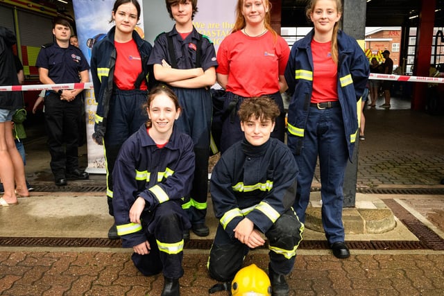 Pictured is: Fire Cadets from Southsea and Isle of Wight

Picture: Keith Woodland (100921-56)