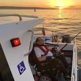 Disabled sea angler.
