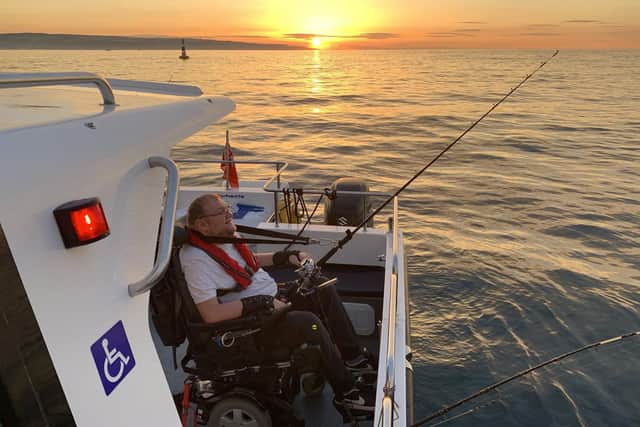 Disabled sea angler.