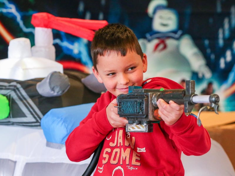 Matthew Greene, 8. Cosplay enthusiasts Portsmouth Ghostbusters at Port Solent, Portsmouth, fundraising for Cancer Research UK.
Picture: Chris Moorhouse