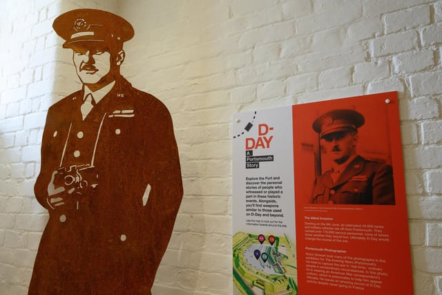 Pictured is: Victor Stewart, American War Correspondent from Portsmouth and also took many of the photographs in the exhibition for the Evening News
Picture: Keith Woodland (260521-18)