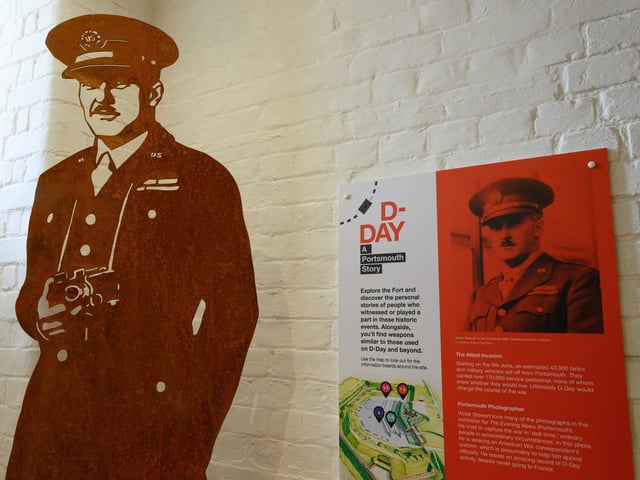 Pictured is: Victor Stewart, American War Correspondent from Portsmouth and also took many of the photographs in the exhibition for the Evening NewsPicture: Keith Woodland (260521-18)