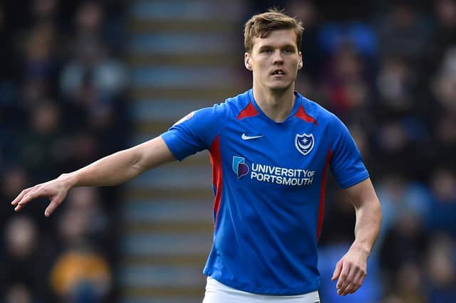 Sean Raggett is currently on loan at Pompey from Norwich
