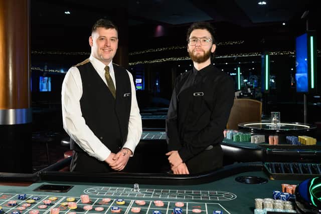 Jake Townsend (left) and Max Minshull (right) at Grosvenor Casino Portsmouth