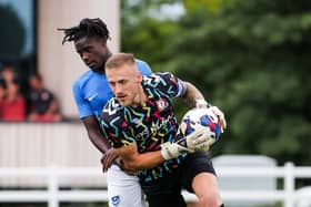 Jayden Reid  in pre-season action for Pompey against Bristol City during the summer     Picture: Rogan/Fever Pitch