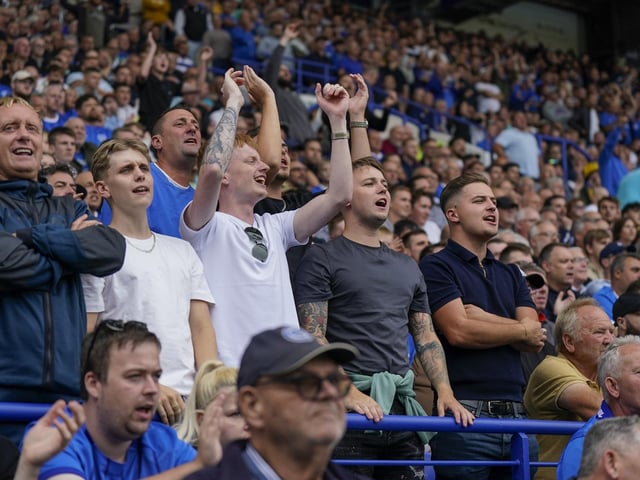 18,150 home fans got behind the Blues during Saturday's 3-1 defeat at the hands of the Black Cats.