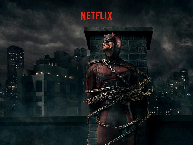 The biggest loss to Netflix in March is Marvel hit Daredevil. The show focuses on the comic strip superhero, who sees his father is killed after refusing to throw a fight, and dons a costume and becomes Daredevil, vowing to bring his father's killers to justice.