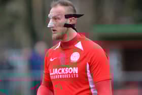 Horndean will be without suspended leading scorer Connor Duffin for the visit of Baffins Milton Rovers Picture: Martyn White