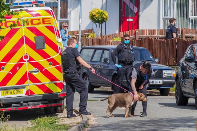 Police have been called to an incident in Winchcombe Road, Paulsgrove on July 2, 2020. Picture: Habibur Rahman