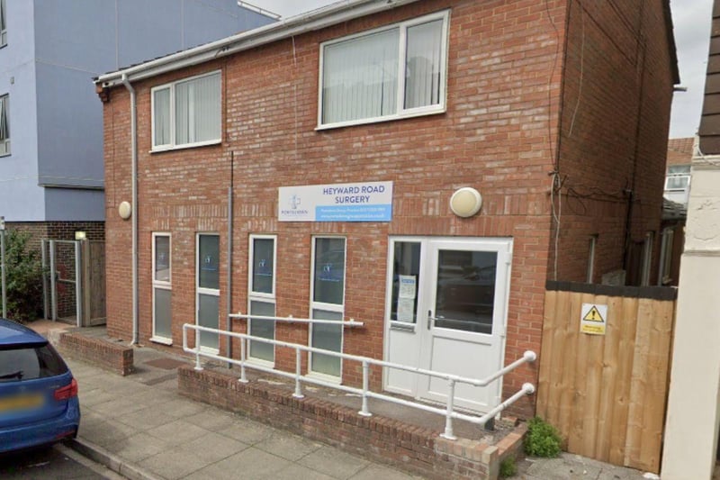 Heyward Road Surgery in Southsea has a rating of 1.5 from 18 Google reviews.