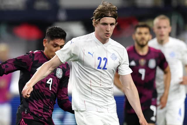 Jon Dadi Bodvarsson in action for Iceland. Picture: Ronald Martinez/Getty Images