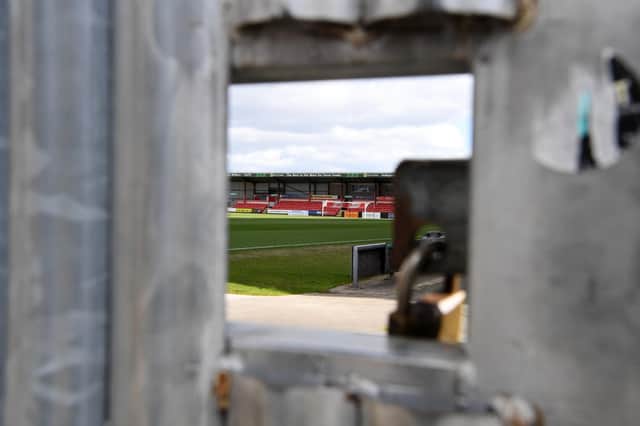 Pompey trip to Crewe on Saturday was postponed because of a frozen pitch.  Picture: Gareth Copley/Getty Images