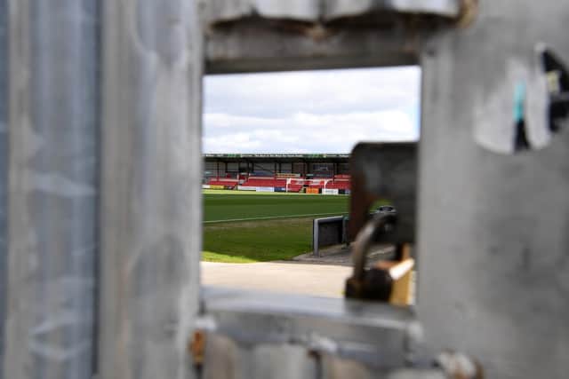 Pompey trip to Crewe on Saturday was postponed because of a frozen pitch. Picture: Gareth Copley/Getty Images