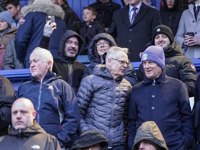 The 20,415 fans packed into Fratton Park had to wrap up warm for the game.