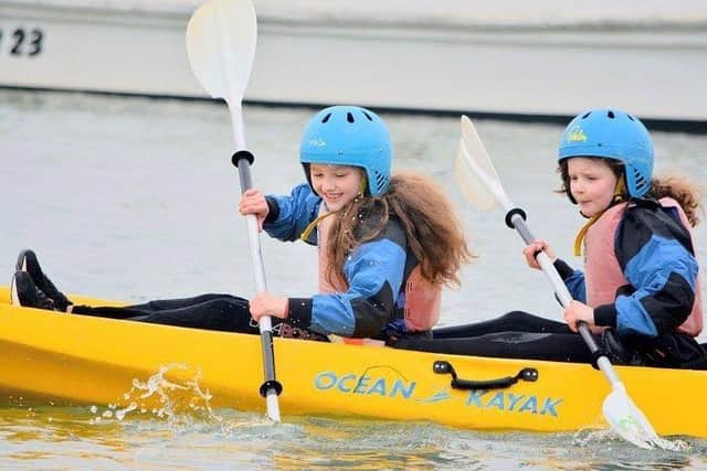Pupils kayaking