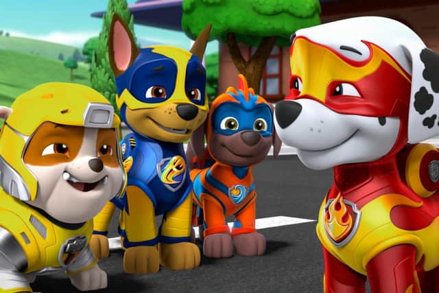 Steve has hours of fun – while he should be working – playing Paw Patrol with daughter Mary. Picture: PA