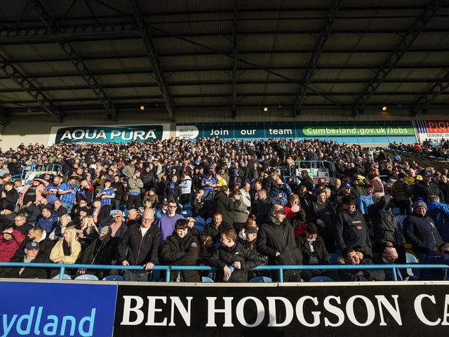 1,848 Pompey fans made the near 750-mile round trip to Carlisle's Brunton Park.