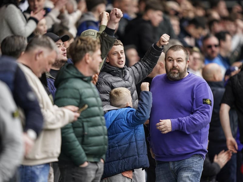 4,019 Pompey fans enjoyed the Blues' 1-0 win at Peterborough