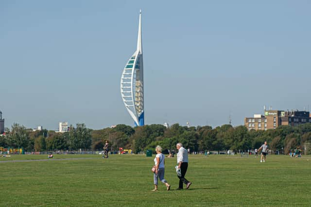 People on Southsea Common. Picture: Habibur Rahman