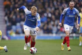 Paddy Lane launches a Pompey attack in the first-half of Sheffield Wednesday's visit. Picture: Jason Brown/ProSportsImages