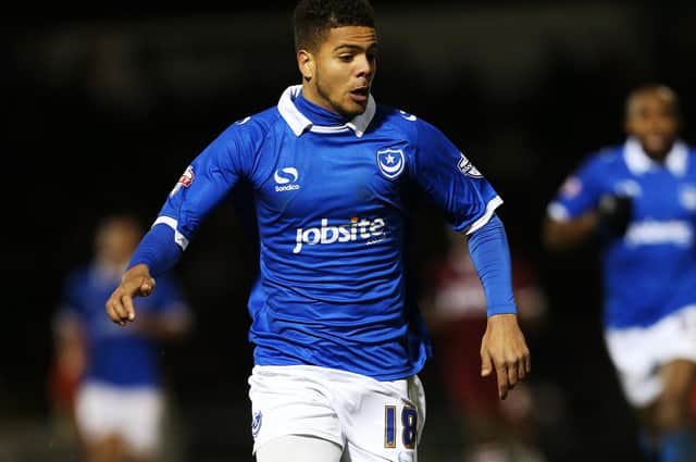 New Hawks signing Josh Passley in action during his loan spell at Fratton Park. Picture: Joe Pepler
