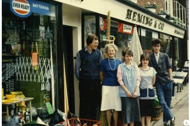 Heming & Co in 1986 with family members