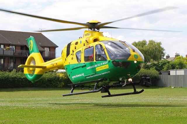 hampshire and iow air ambulance helicopter