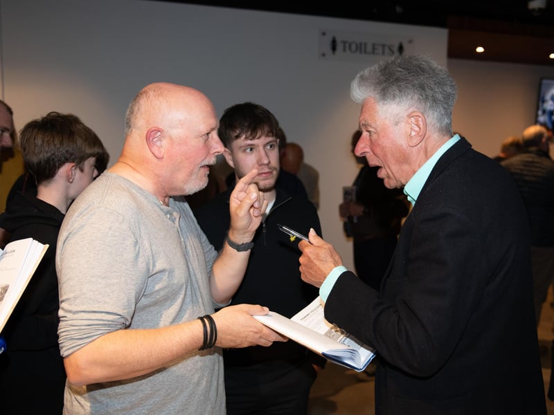 Tommy Youlden at the Played Up Pompey Four book launch in Fratton Park's Victory Lounge on Friday night. Picture: Steve Reid