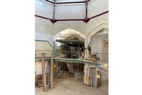 Part of a series of pictures inside Kingston Prison taking during work to redevelop the building as a residential block in 2021-22 - 'Old Portsmouth Gaol'. Picture by Grant Capstick Photography