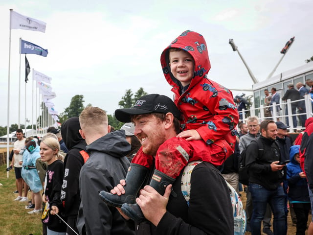 A young motorsport fan attends the Goodwood Festival of Speed at Goodwood House in West Sussex. Picture date: Friday June 14, 2023. PA Photo. This year, the event celebrates its 30th anniversary and takes place from June 13-16.
Matt Alexander/PA Wire.
