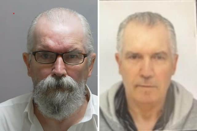Hampshire police have issued a new image of wanted man Trevor McCurdy, without facial hair. The 69-year-old is wanted on warrant for failing to appear at Portsmouth Crown Court in connection with sexual activity with a child under 16