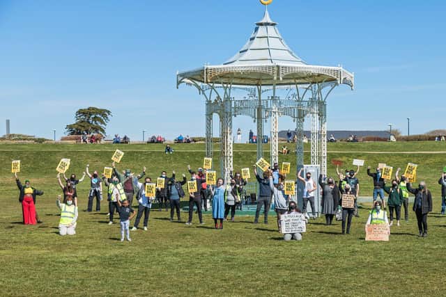 #KilltheBill protest on Southsea Common on April 17. Picture by Mike Cooter. 