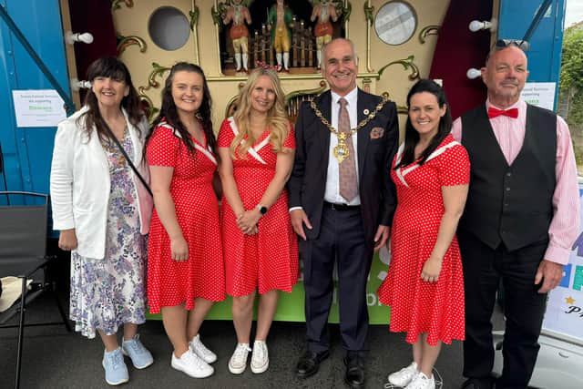 The Dignity Team at Selsey Avenue, Gosport VE Day Street party with the Mayor and Mayoress.
