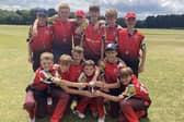 The Brookfield School Under-13s team - all Locks Heath youngsters - after winning the Hampshire Cup.