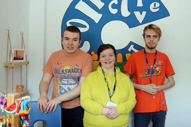 Aaron Hastings, Georgia Johnson and Kieran McLeod Castles, all aged 20 and CoPC Foundation Prospects students