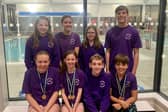 The Locks Heath swim squad at Crawley