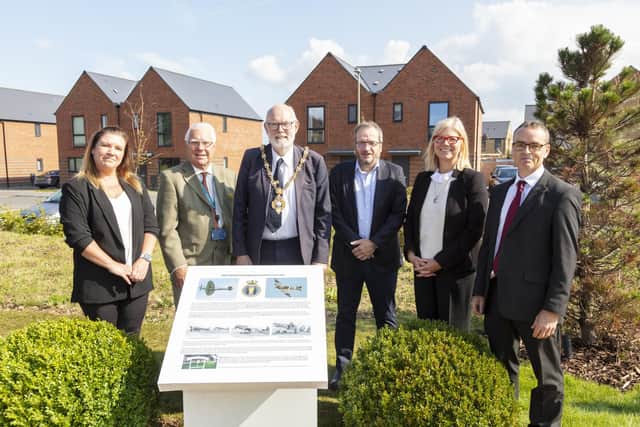Sales manager at Abri Martine Sneddon, Conservative councillor for Lee West Cllr John Beavis MBE,  Mayor of Gosport Cllr Mark Hook, principal project officer economic development and regeneration at Gosport Council Ian Bridges, executive managing director Wates Residential  Helen Bunch, senior development manager, Homes England Jeremy Herring