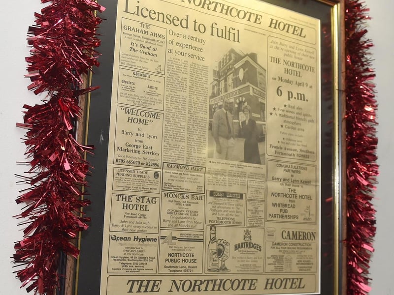 Landlords of The Northcote in Francis Avenue, Southsea, Barry Kewell (75) and wife Lynn (68) have been in the local pub trade 40 years and are thought to be the longest serving landlords in the city and maybe Hampshire.
Picture: Sarah Standing (121224-7674)