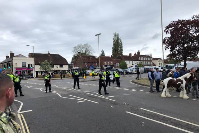 Police officers in Wickham