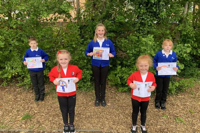From left: Max Woodfield, Isabella Valente-Mitchell, Maddie Lethbridge, Evie Chaisty, and Evie Jalban.