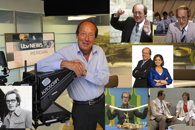 EVER-PRESENT: Fred Dinenage, author, presenter and Meridian TV news anchor. Main image: Malcolm Wells (141209-0357)