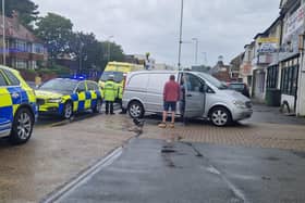 The crash took place at about 9am this morning.