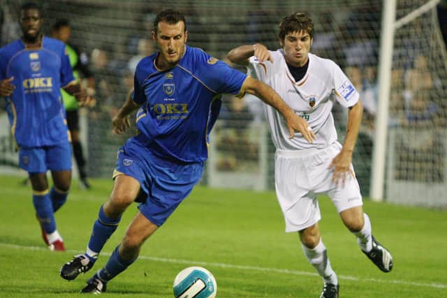 Glen Little in action against the Hawks during a pre-season friendly in July 2008. Picture: Dave Haines