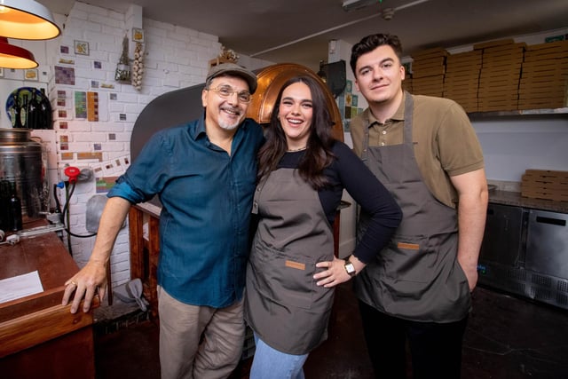 Pictured: Owner Alex Florio with his son Max and daughter Izzy at Florios Old Portsmouth on Thursday 27th July 2023.
Picture: Habibur Rahman