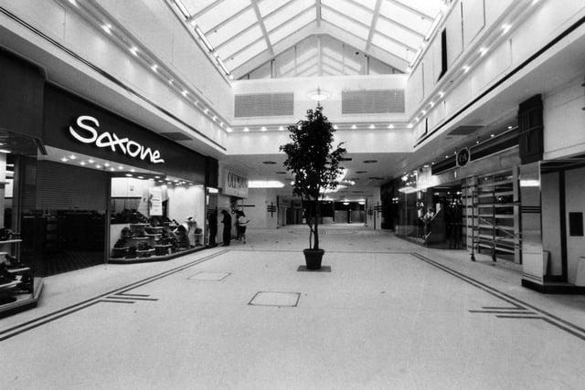 Much has changed since this picture of inside the shopping centre taken in September 1989