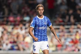 Ryley Towler gets the nod to start for Pompey against Bristol Rovers for the opening game of the season. Picture: Jason Brown/ProSportsImages