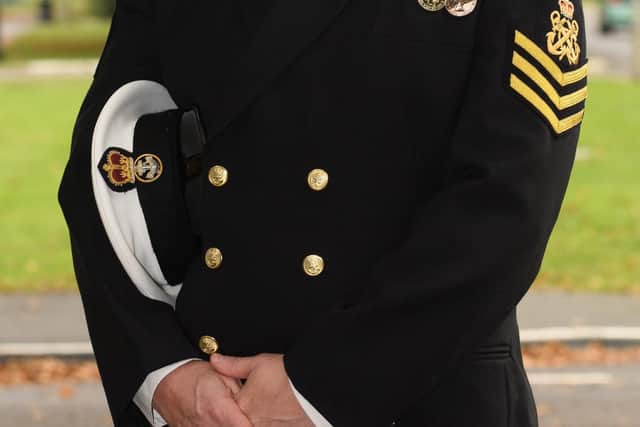 Petty officer Jon Thornber Picture: Keith Woodland