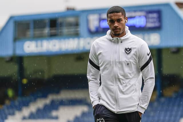Keeper Gavin Bazunu is on loan at Pompey from Manchester City