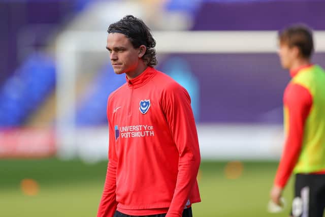 Pompey defender Rasmus Nicolaisen