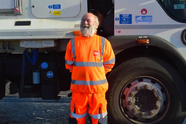 Tony Moulson celebrates 45 years of working as a refuse collector